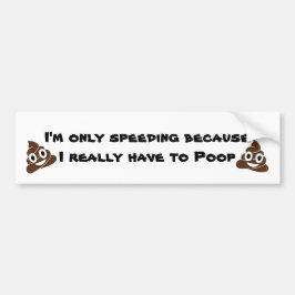 Poop Bumpersticker