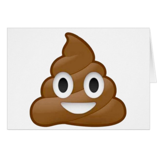 Poop emoji (Voorkant Horizontaal)