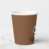 Poop Emoji 8oz Paper Cup Papieren Bekers (Voorkant)