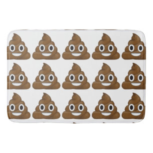 Poop emoji badmat