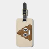 Poop Emoji Bagagelabel (Voorkant verticaal)