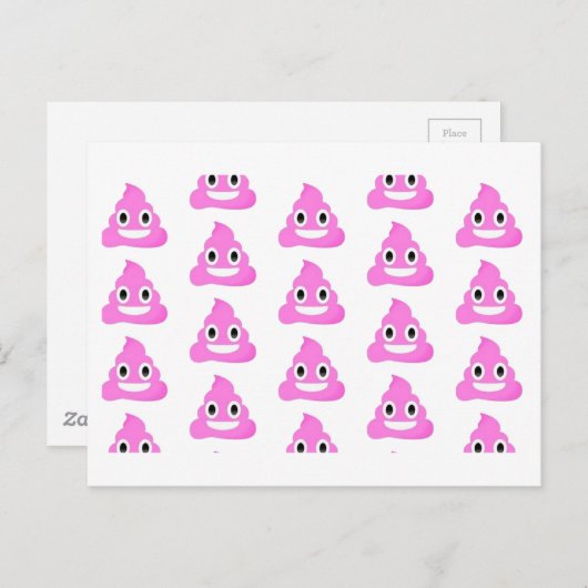Poop Emoji Briefkaart (Voorkant / Achterkant)