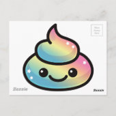 Poop Emoji Briefkaart (Achterkant)