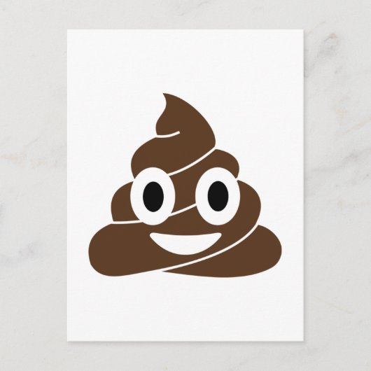 Poop Emoji Briefkaart (Voorkant)