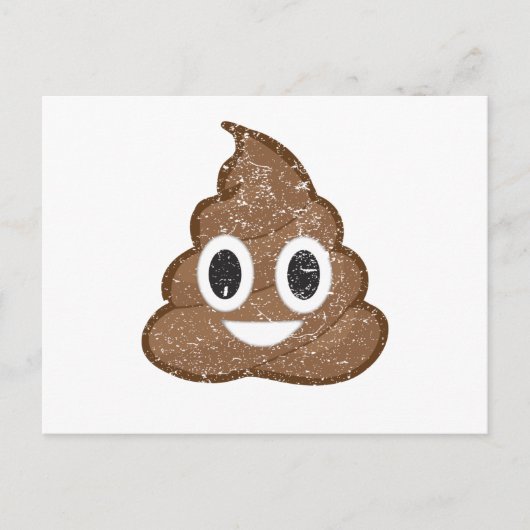 Poop emoji  briefkaart (Voorkant)