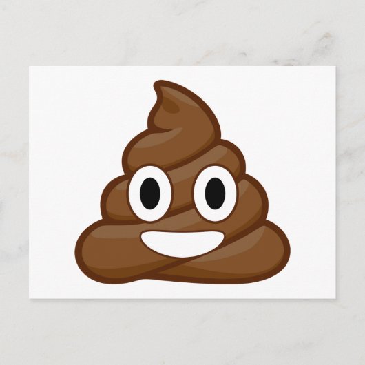 poop emoji briefkaart (Voorkant)