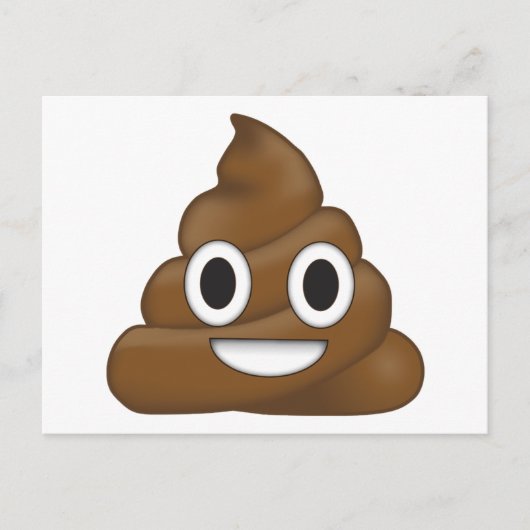 Poop Emoji Briefkaart (Voorkant)
