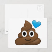 Poop Emoji Briefkaart (Voorkant / Achterkant)