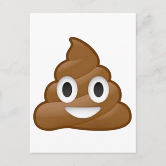 Poop emoji briefkaart (Voorkant)