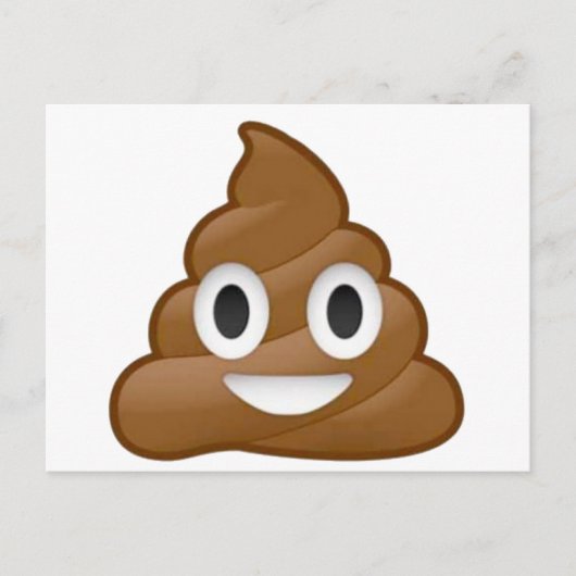 Poop emoji briefkaart (Voorkant)