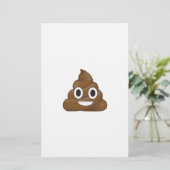 Poop emoji briefpapier (Staand voorkant)