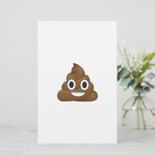 Poop emoji briefpapier (Staand voorkant)