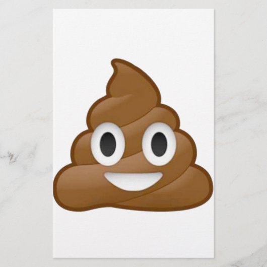 Poop emoji briefpapier (Voorkant)