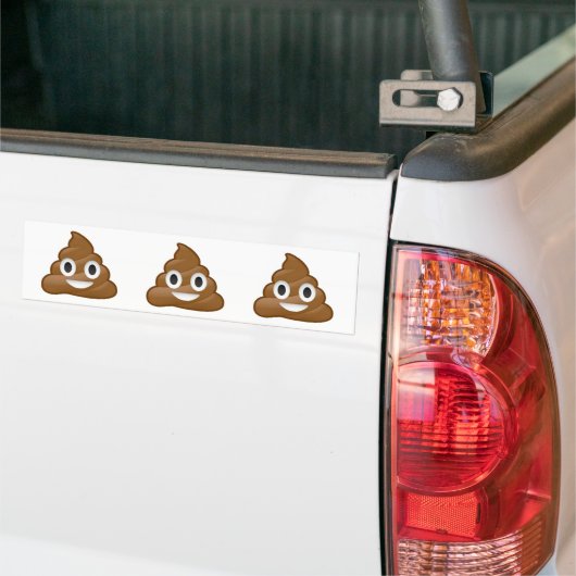 Poop emoji bumpersticker (Op Truck)