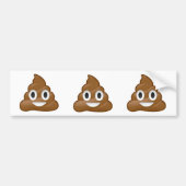Poop emoji bumpersticker (Voorkant)