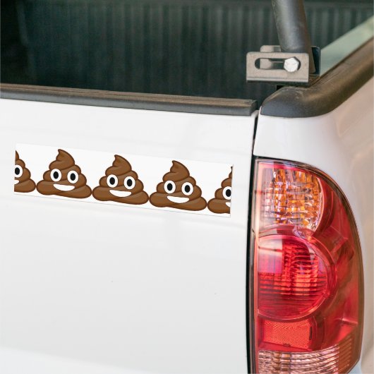poop emoji bumpersticker (Op Truck)