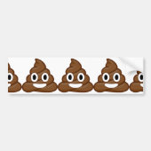 poop emoji bumpersticker (Voorkant)