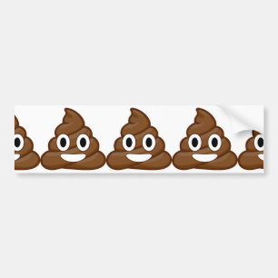 poop emoji bumpersticker