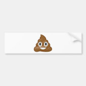 Poop emoji bumpersticker (Voorkant)