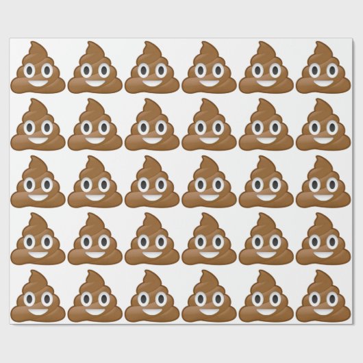 Poop emoji cadeaupapier (Vlak)