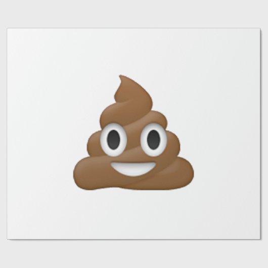Poop - Emoji Cadeaupapier (Vlak)