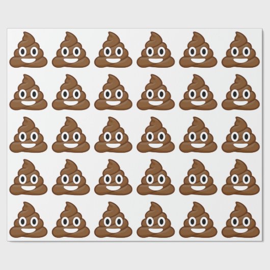 poop emoji cadeaupapier (Vlak)