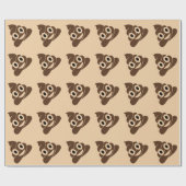 Poop Emoji Cadeaupapier (Vlak)