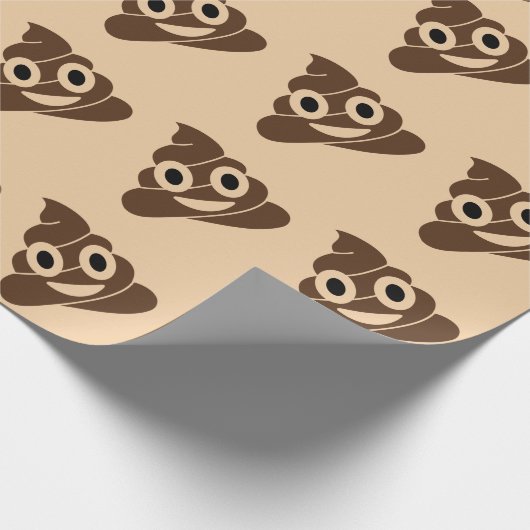 Poop Emoji Cadeaupapier (Hoek)