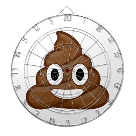 poop emoji dartbord (Voorkant)