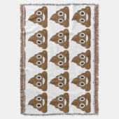 Poop emoji deken (Voorkant Verticaal)