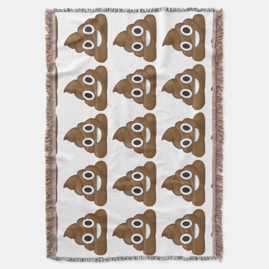 Poop emoji deken (Voorkant Verticaal)