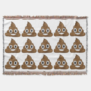 Poop emoji deken