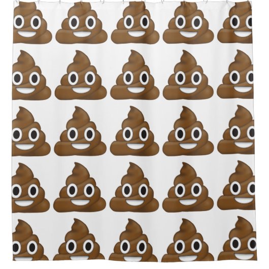 Poop emoji douchegordijn (Voorkant)
