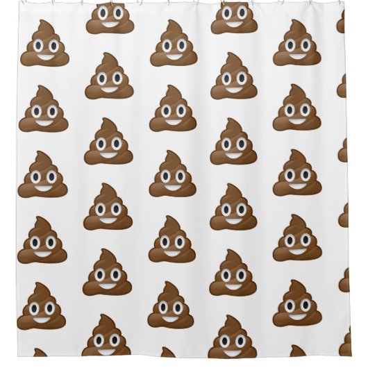 Poop emoji douchegordijn (Voorkant)