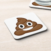 poop emoji drankjes onderzetter (Linkerzijde)