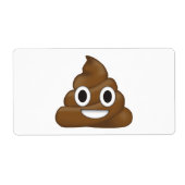 Poop Emoji Etiket (Voorkant)