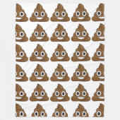 Poop emoji fleece deken (Voorkant)