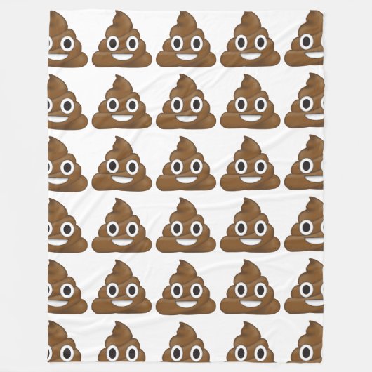 Poop emoji fleece deken (Voorkant)