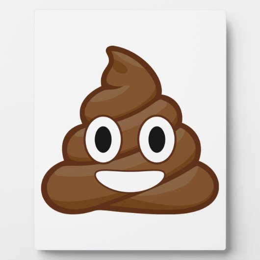 poop emoji fotoplaat (Voorkant)