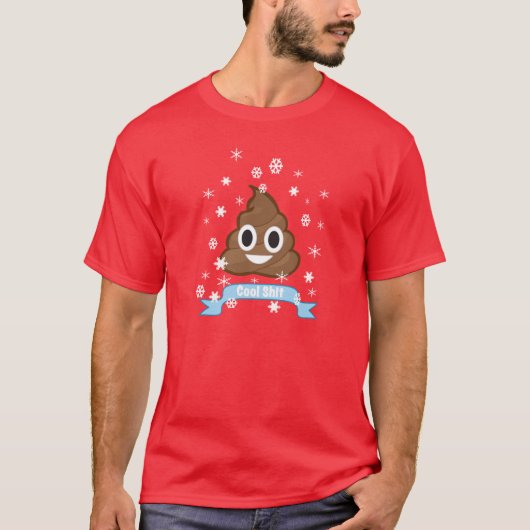 Poop Emoji Funny kerstT-shirt T-shirt (Voorkant)