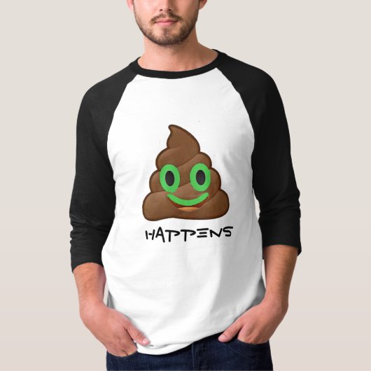 poop emoji geluksgroen bier st patricks dag grappi t-shirt (Voorkant)