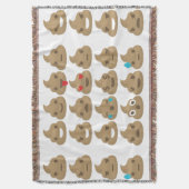 poop emoji goot deken (Voorkant Verticaal)