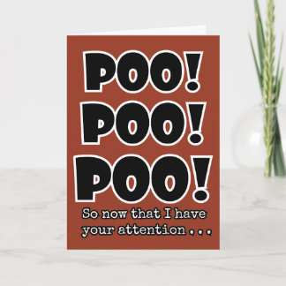 POOP emoji grappig POO schattige grap kinderen ver Kaart