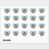 Poop emoji hart sticker (Vel)