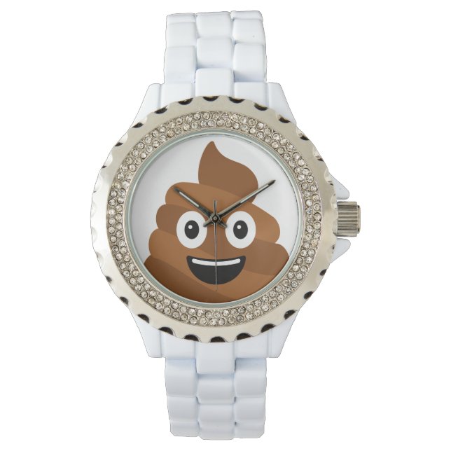 Poop Emoji Horloge (Voorkant)