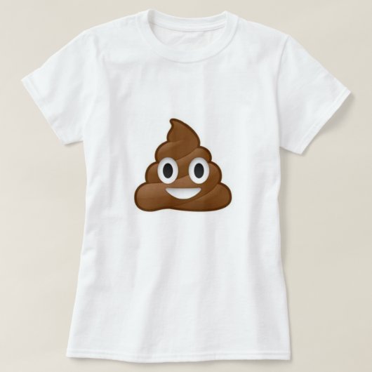 Poop Emoji Ice Cream Tee Shirt (Design voorkant)