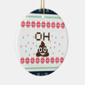 Poop emoji keramisch ornament (Rechts)