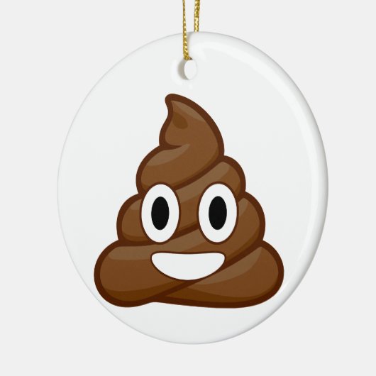 poop emoji keramisch ornament (Links)