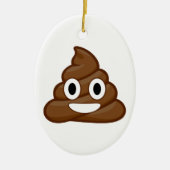 poop emoji keramisch ornament (Voorkant)