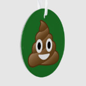 Poop Emoji Kerstversiering Ornament (voorkant)